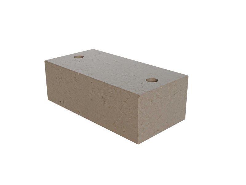 Betonpoer 60x30x25 cm voor afvalbakstaander