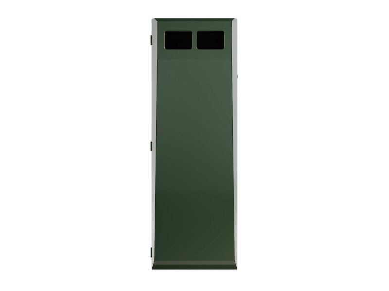 Afvalbak type Collect 125 L incl. verdeler en binnenbak groen RAL 6009