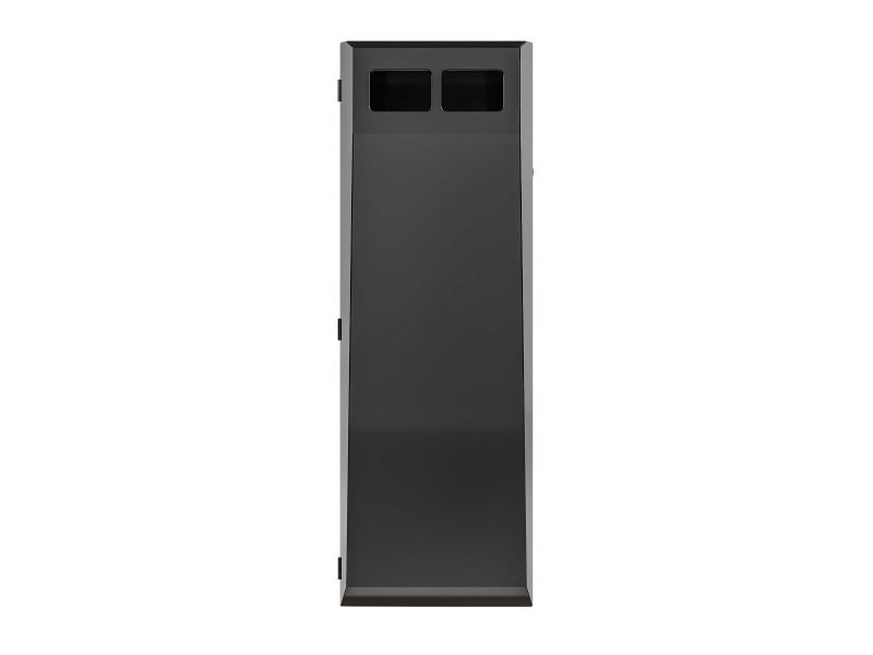 Afvalbak type Collect 125 L incl. verdeler en binnenbak zwart RAL 9005