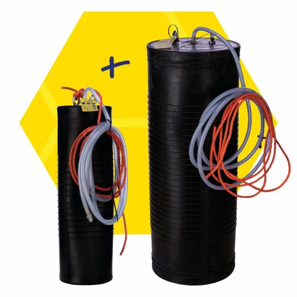 Rioolcilinderset: SA 20-40 cm / SA 30-60 cm 2,5 bar met 6 m slang en koord