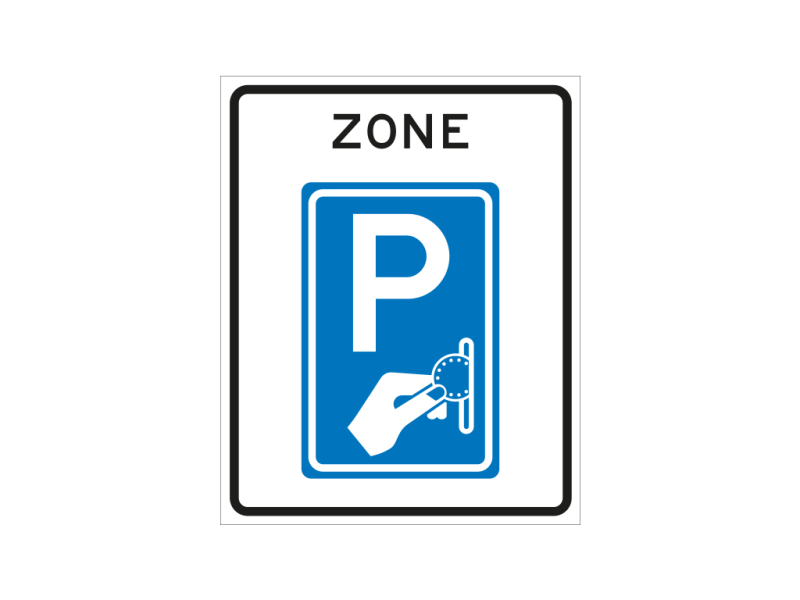 Verkeersbord a/r3/dor 53x67 cm model: BW111zb