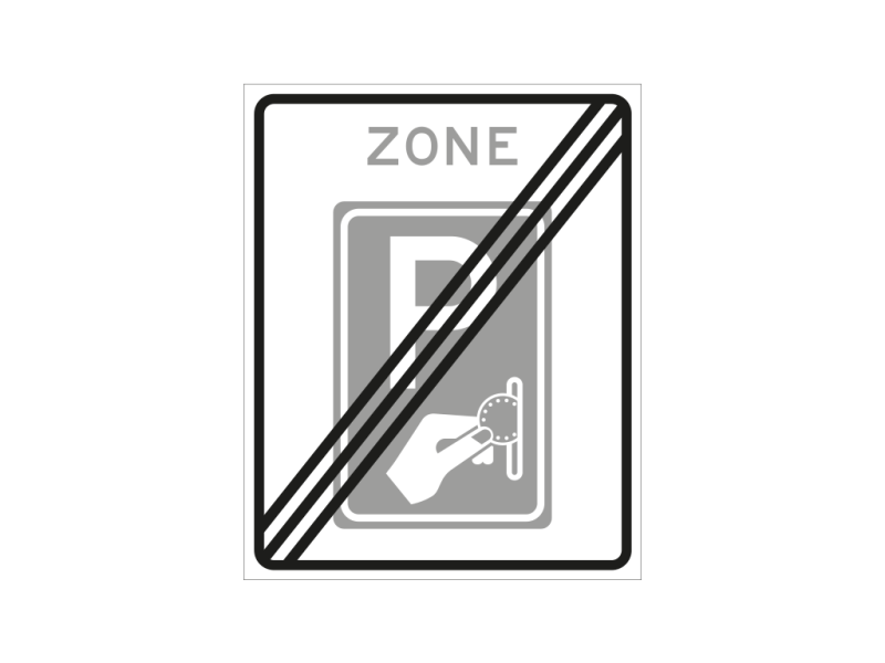 Verkeersbord a/r3/dor 53x67 cm model: BW111ze