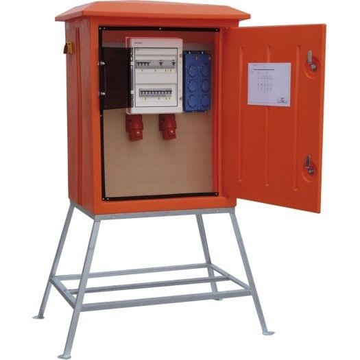 Bouwaansluitkast kunststof oranje 1800x790x690