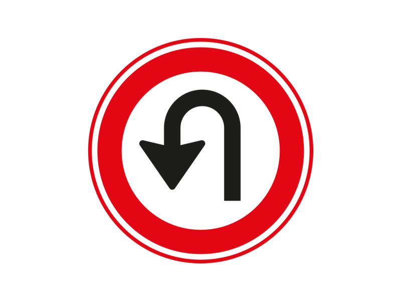 Verkeersbord a/r3/dor Ø 60 cm model: F07