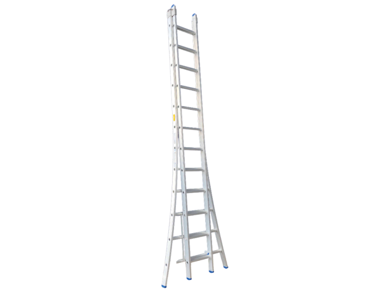 Ladder alu model C 2-delig omvormbaar 2x12/3,25-5,50m