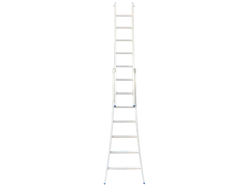 Ladder alu model C 2-delig omvormbaar 2x7/2,00-3,25m