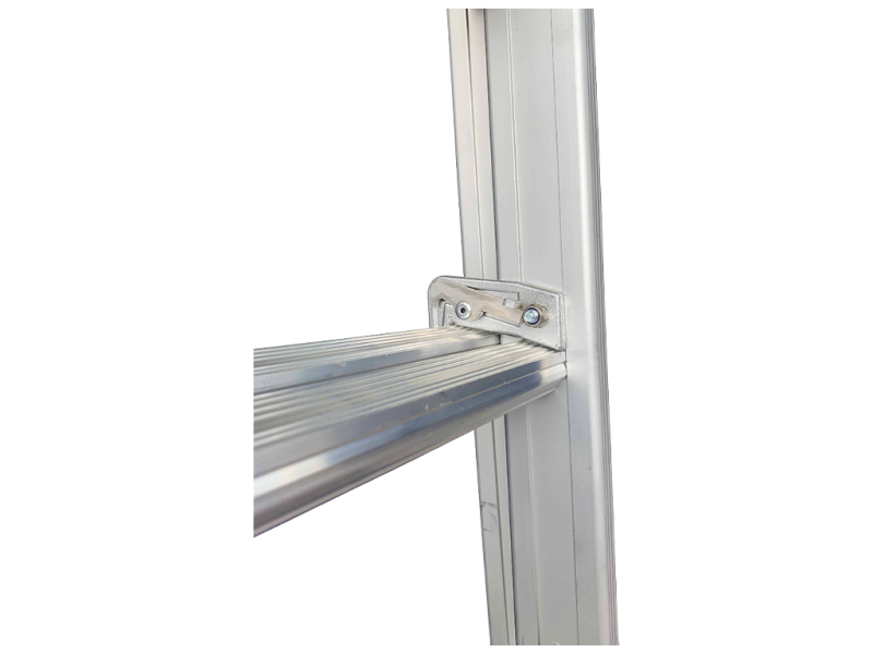 Ladder alu model C 2-delig omvormbaar 2x9/2,50-4,00m