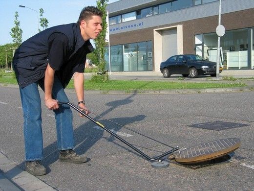 Putdeksellichter hevel met ronde steunschijf