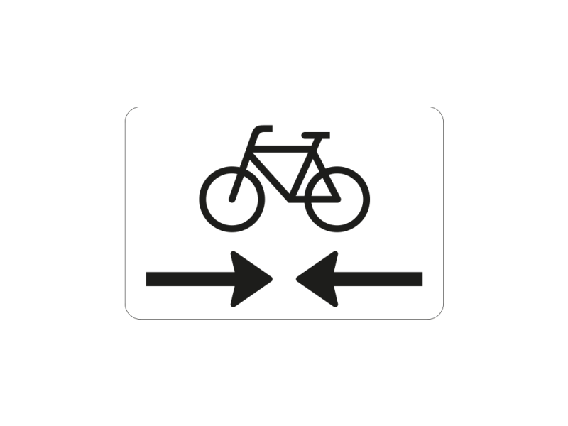 Verkeersbord a/r3/dor 45x30 cm model: OB503OB02