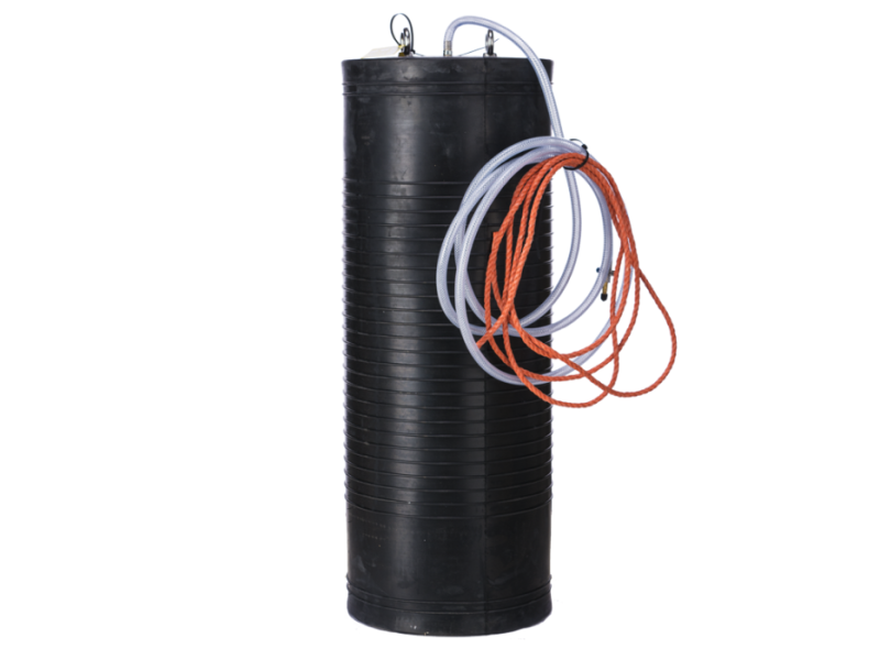 Rioolcilinder type SA 20-40 cm 2,5 bar olie bestendig met 3 m slang en koord