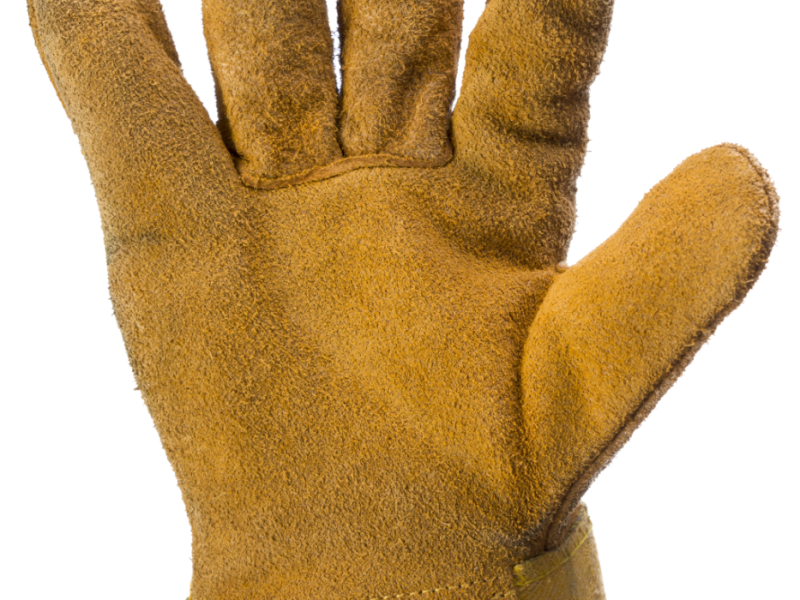 Handschoen winterbouw splitleder