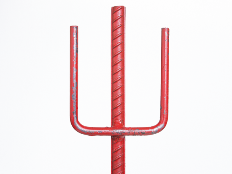 Afzetpaal u-model voor skigaas Ø 14 mm lengte 125 cm