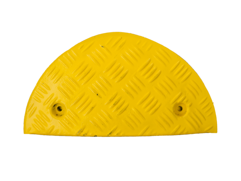 Verkeersdrempel-eindstuk reflect geel