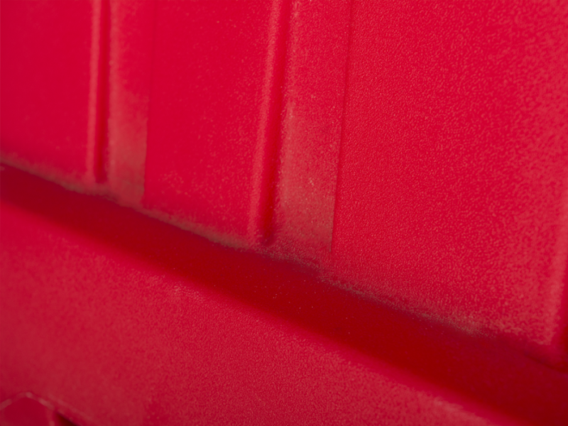 Barrier kunststof 100x60 cm stapelbaar rood