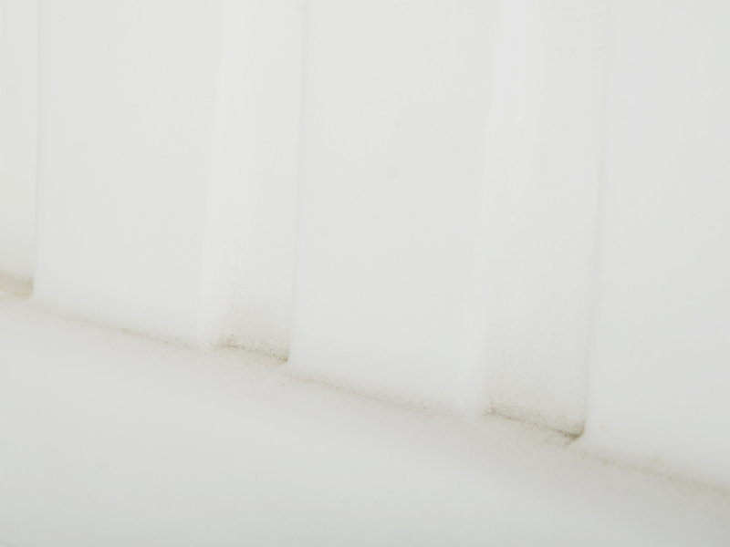 Barrier kunststof 100x60 cm stapelbaar wit