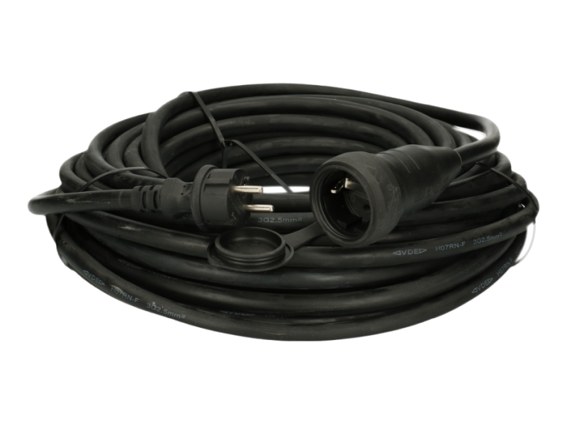 Verlengkabel 20 m 3G2,5 H07RN-F aangespoten