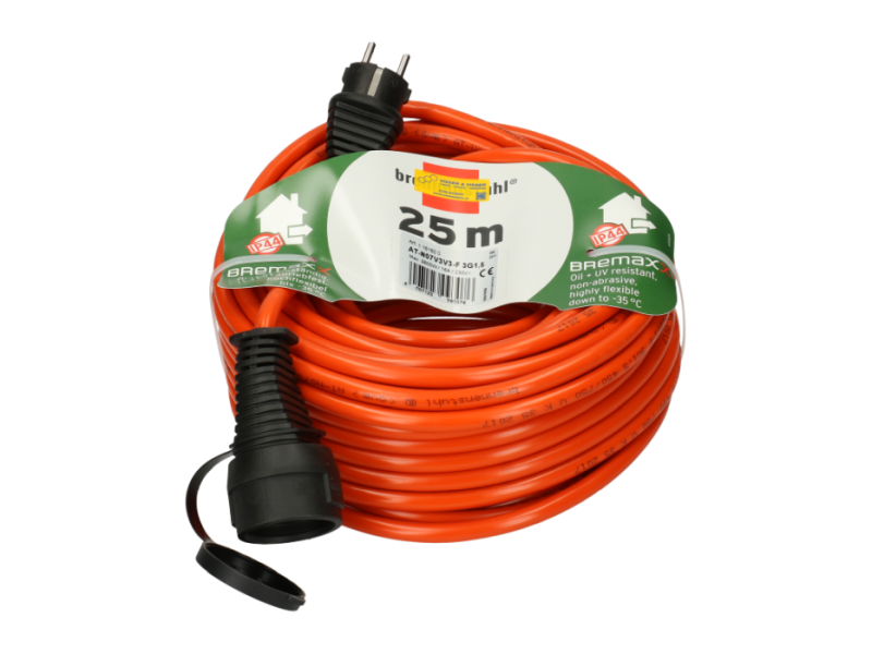 Verlengkabel oranje 3x1,5 H07RN-F 25 m