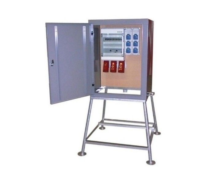 Bouwaansluitkast type BZ1 63 A 2x5/32 1x4/32 6x230 grijs