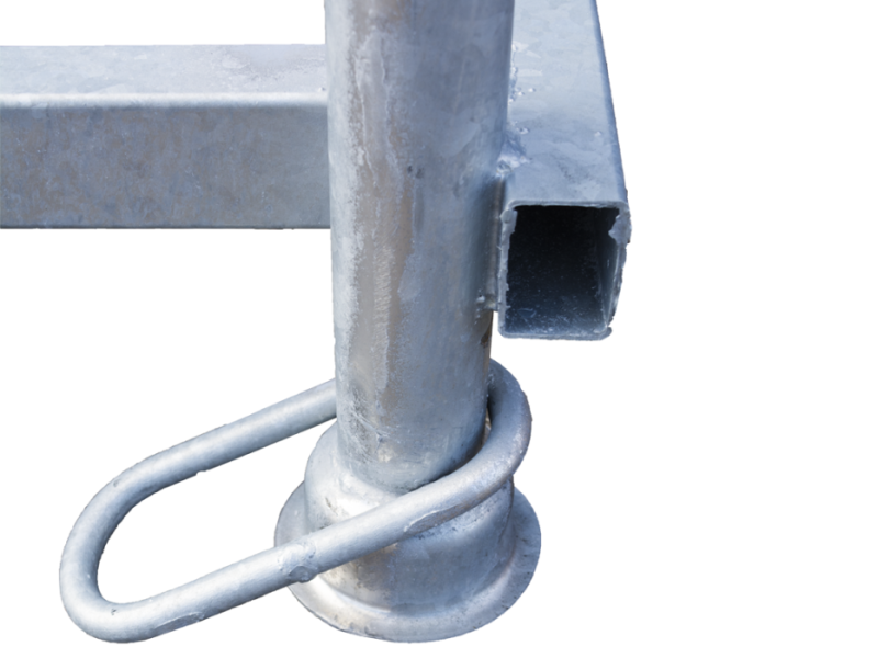 Bouwhekcontainer stapelbaar liggend