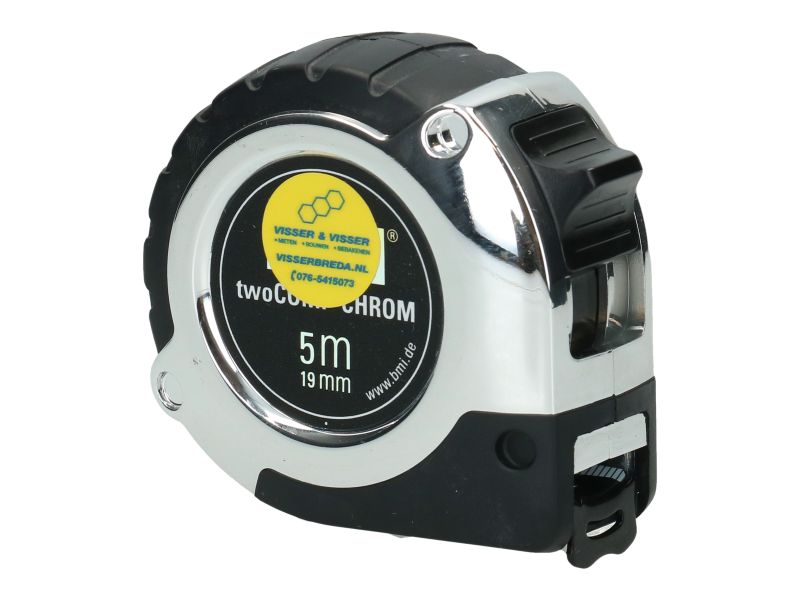 Rolbandmaat BMI Twocomp Chrom 5 m 19 mm