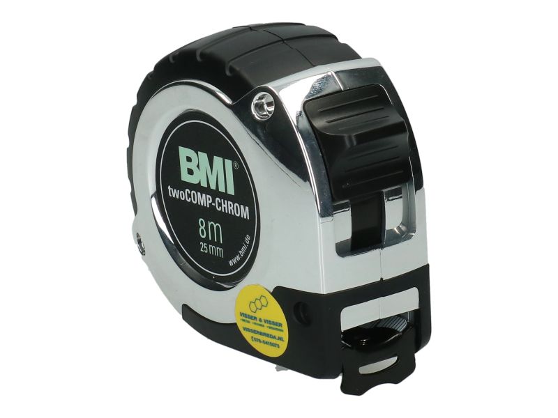 Rolbandmaat BMI Chrom 8 m 25 mm