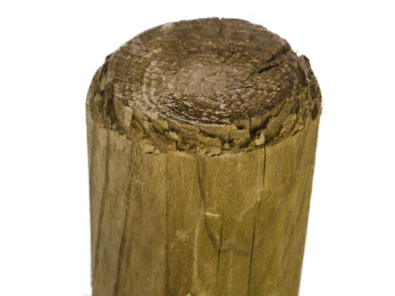 Perkoenpaal hout geimpregneerd 120 cm Ø 7 cm