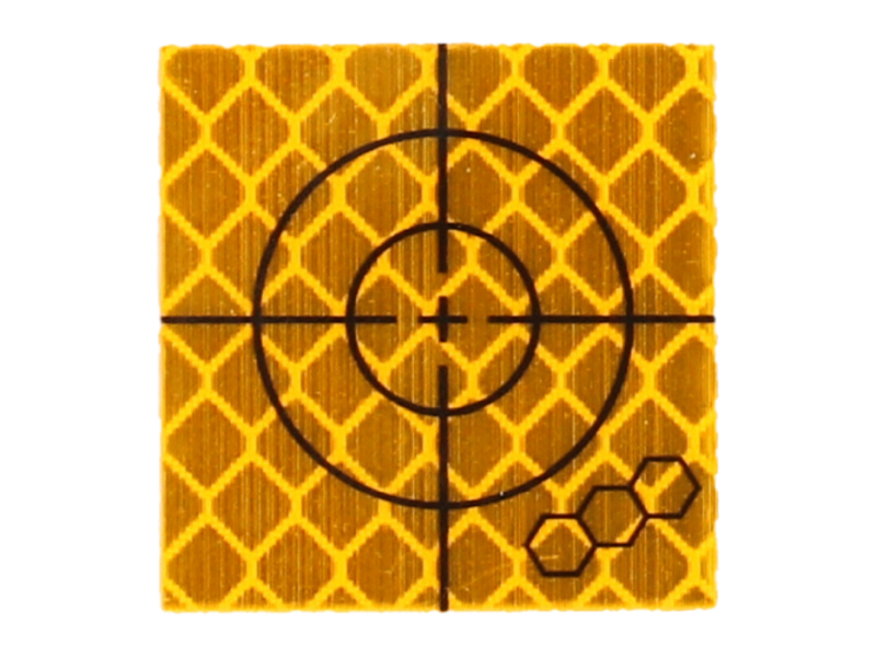 Meetsticker 20x20 mm per 20 stuks geel