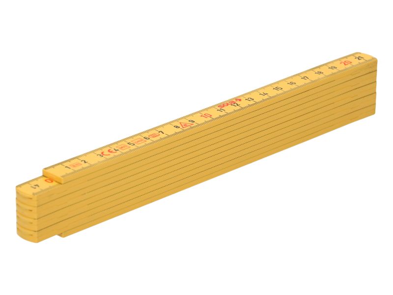 Duimstok nylon lengte 2 m geel