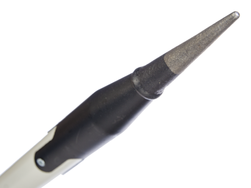 Jalon hout 2 m 1-delig 50/50 rood/wit