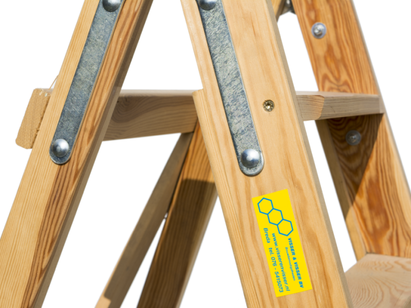 Trap hout schaarmodel 8 treden