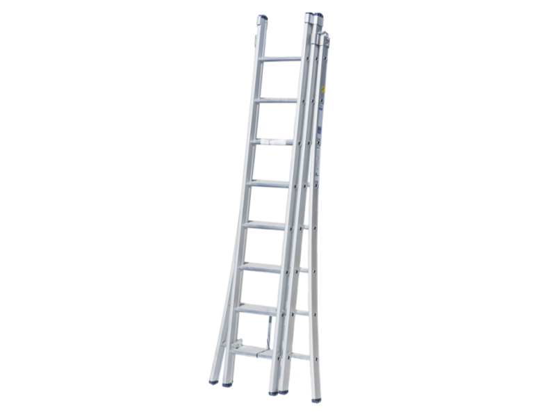 Ladder alu model: D3x8 uitschuifbaar 2,25x4,75 m