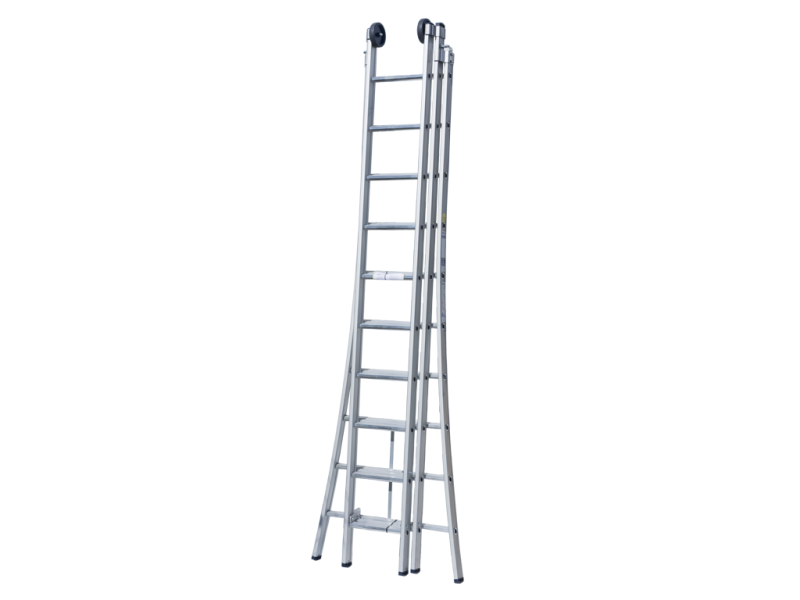 Ladder alu model: D3x10 uitschuifbaar 2,75 m - 6,25 m