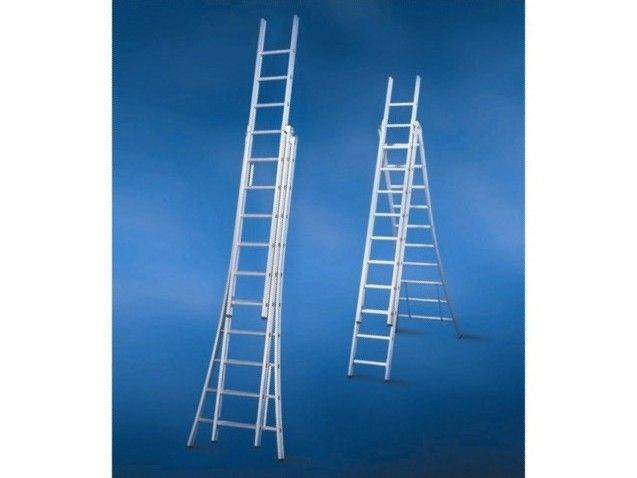 Ladder alu model: D3x16 uitschuifbaar 4,40 m - 9,70 m