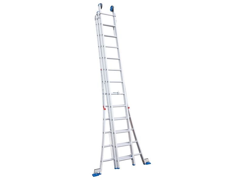Ladder alu model: D3x12 uitschuifbaar 3,40 m - 8,15 m