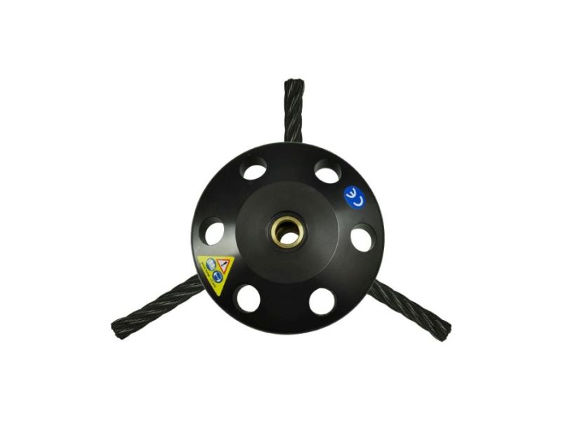 Staalborstelkop voor op bosmaaier zonder kap