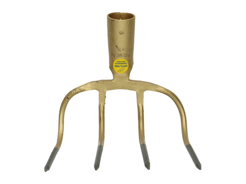 Sloothaak of mesthaak 4-tands zonder steel