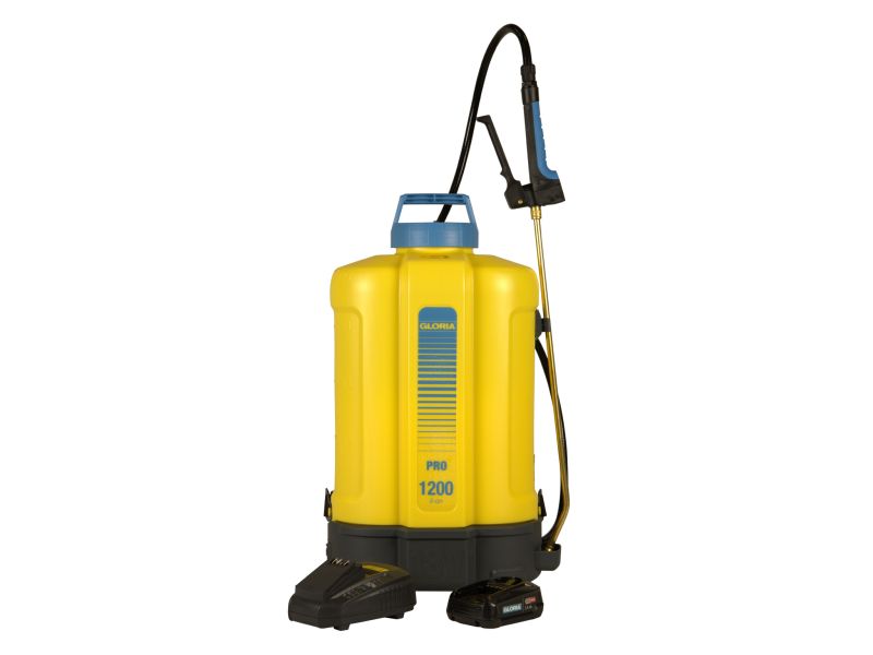 Rugspuit Gloria Pro 1200 LI-ON inclusief accu en snellader
