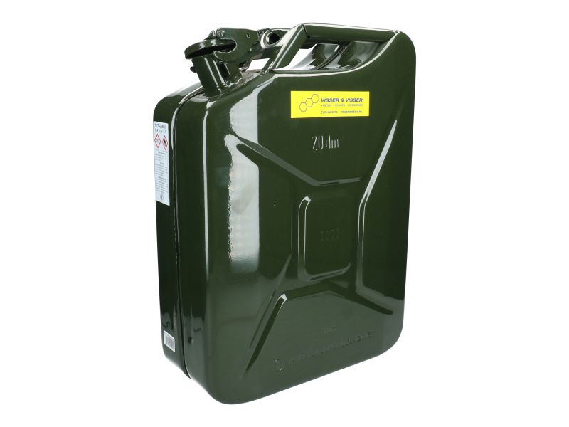 Jerrycan staal 20 L groen