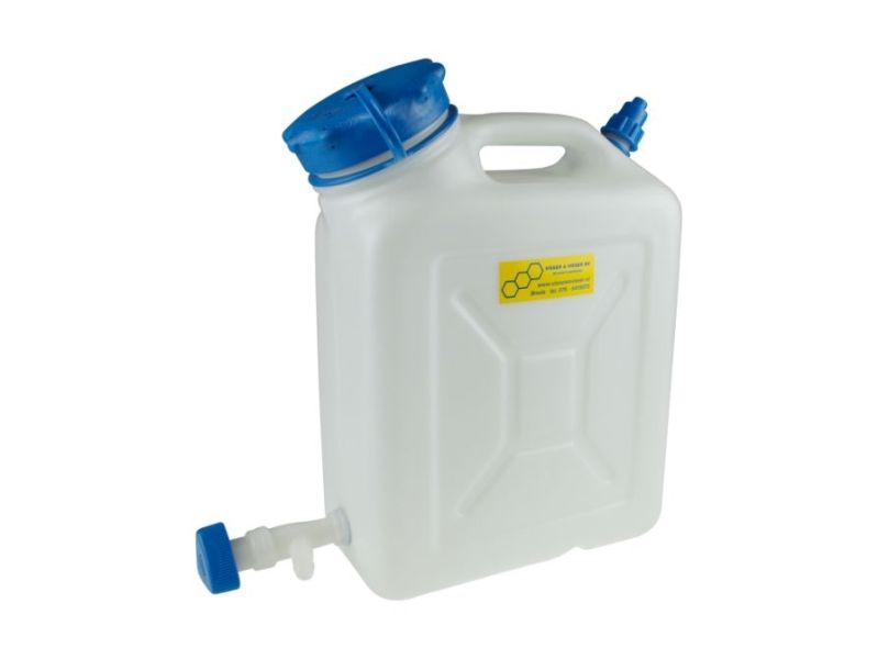 Jerrycan water met kraantje blauw