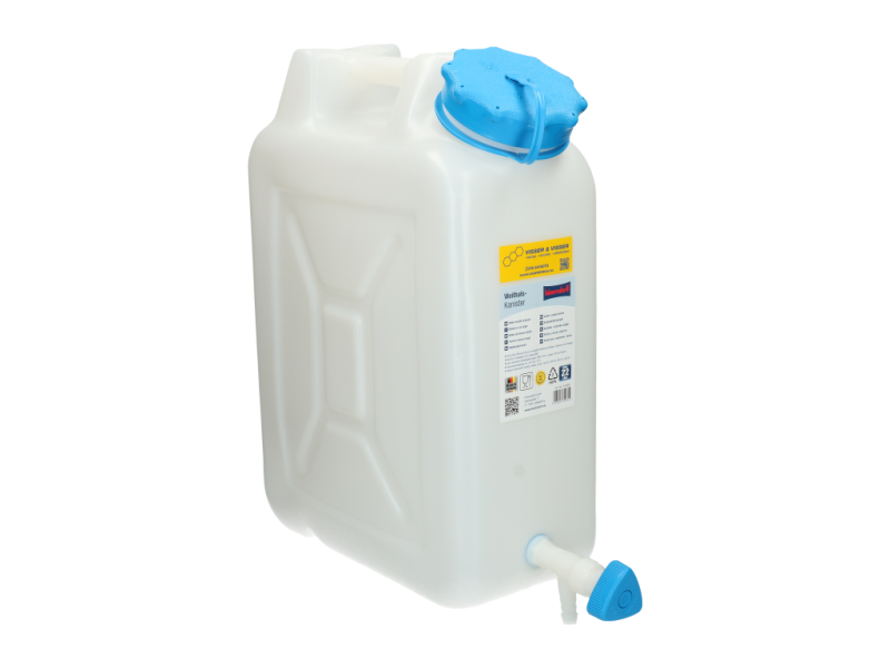 Jerrycan water met kraantje 22 L blauw