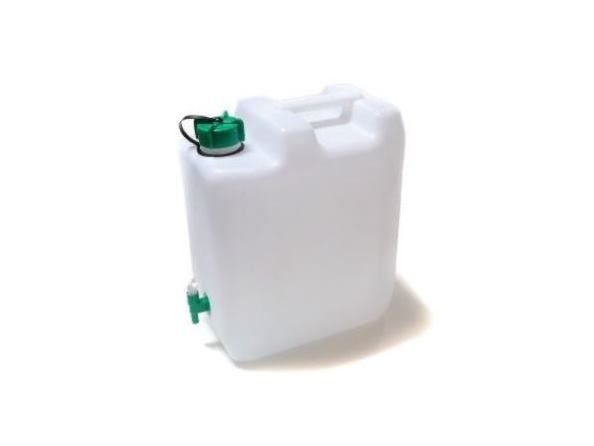 Jerrycan water met kraantje groen