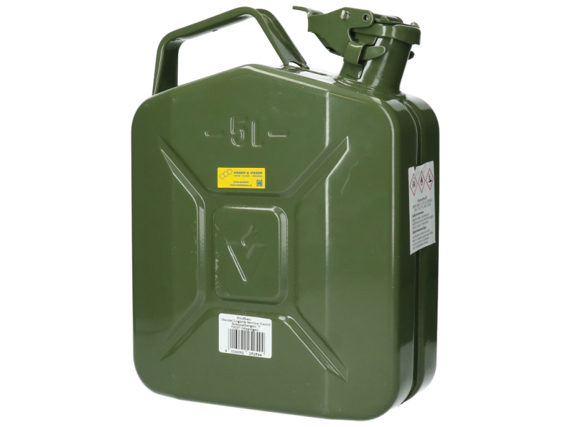 Jerrycan staal 5 L groen