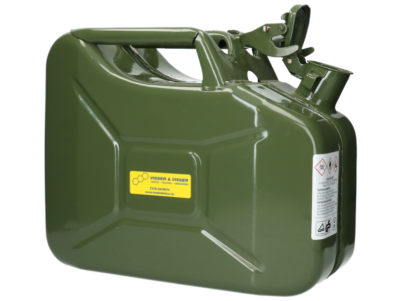 Jerrycan staal 10 L groen