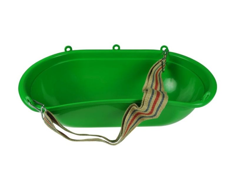 Zaaibak groen met schouderriem