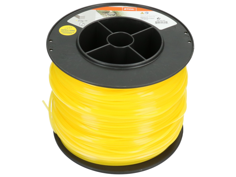 Bosmaaierdraad Stihl 3,0 mm x 280 m geel vierkant