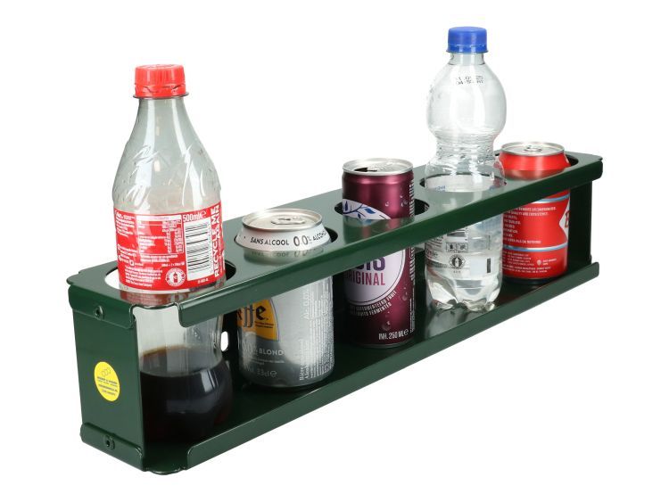 Doneerring blikjes/petfles voor afvalbak groen RAL 6009