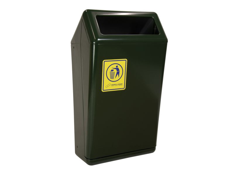Afvalbak type Capitole Prestige 55 liter groen zonder staander en poer