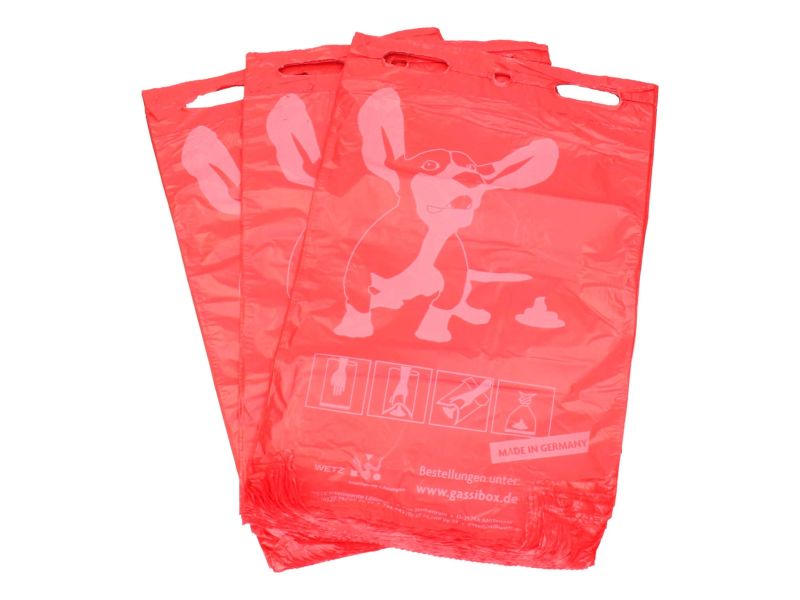 Hondenpoepzakjes | 2000 stuks | 210x320 mm | rood