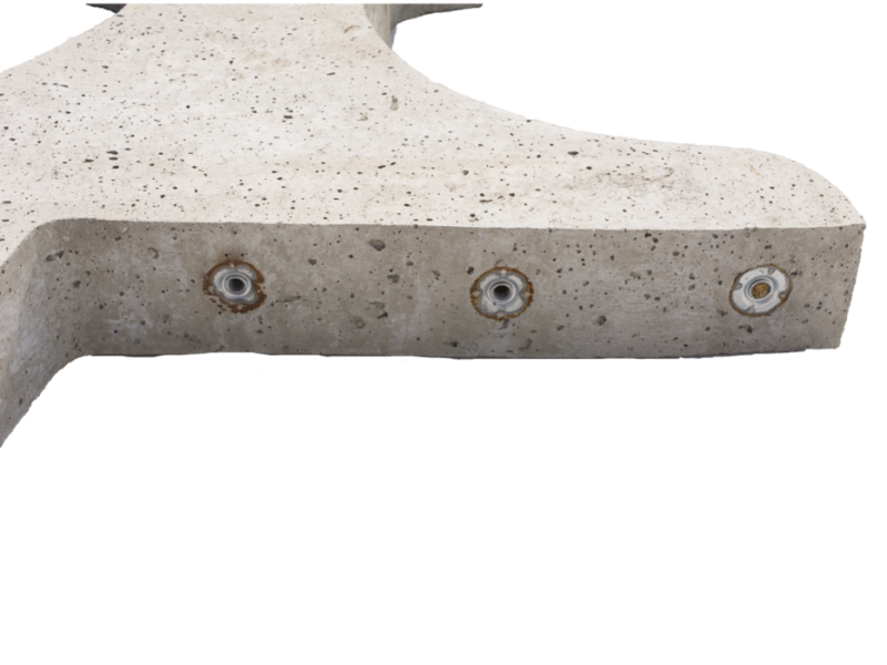 Parkbank betonvoet voor 3 zitplanken en 2 rugplanken