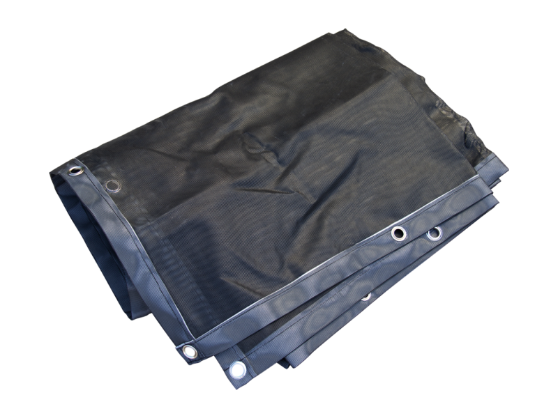 Containernet 3 x 4 m zwart gaasweefsel